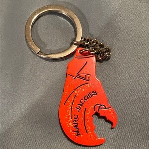 Marc Jacobs Vibrant Red Lobster Keychain and bottle opener